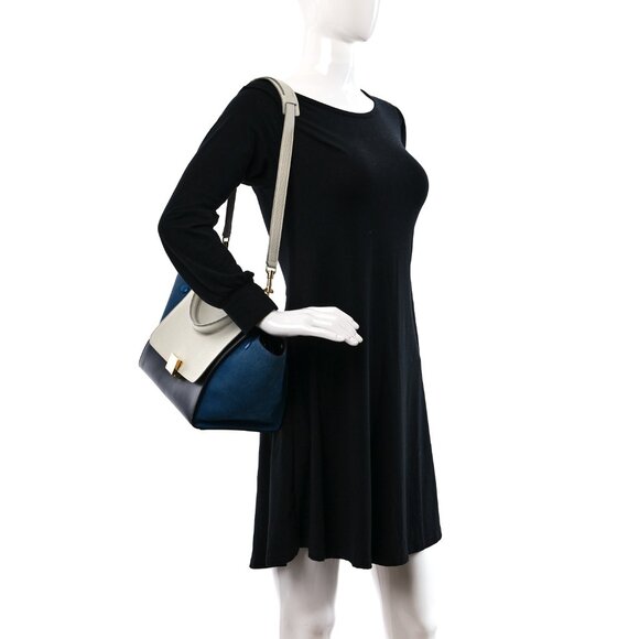 Celine Small Trapeze Bag Tricolour Calfskin/Nubuck - Picture 3 of 3